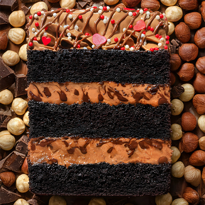 Nutella Cake (2 slices) (Feb flavor)